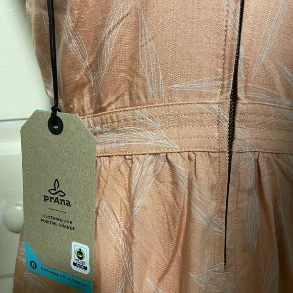 PrAna Sun Drifter dress apple blossom leaves - Picture 14 of 16